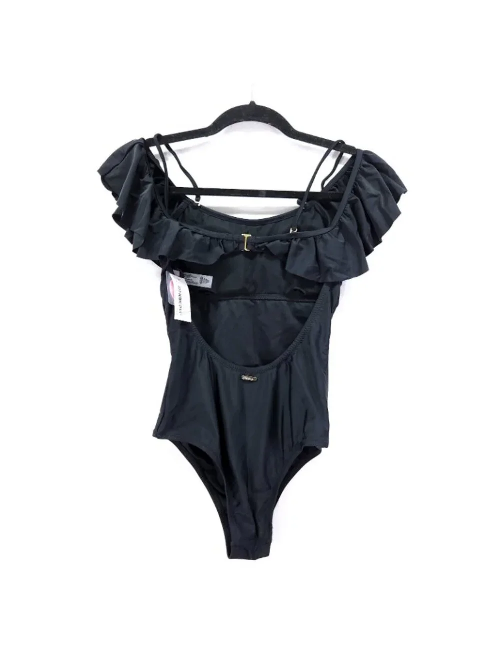 Raisins Barbados Ruffle Off-The-Shoulder Cheeky One-Piece Swimsuit Junior Small